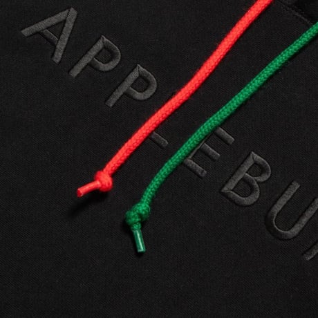 APPLEBUM BLACK LOGO SWEAT PARKA