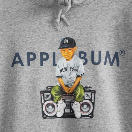 APPLEBUM x MLB NEWYORK Yankees BOY sweat parka グレー