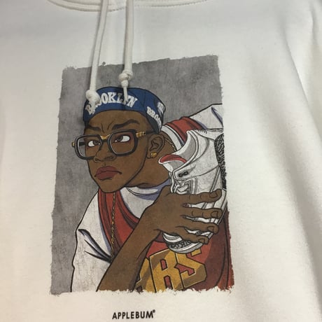 LIMITED APPLEBUMXDISCO  MARS SWEAT PARKA WHITE