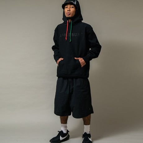 APPLEBUM BLACK LOGO SWEAT PARKA