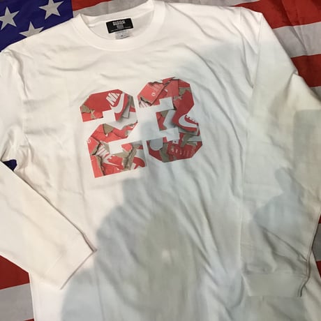 DISCO SHOES BOX #23 longsleeve Tee white