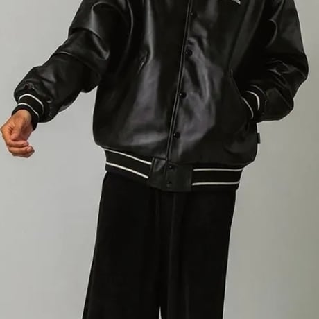 APPLEBUM LEATHER stadium jacket
