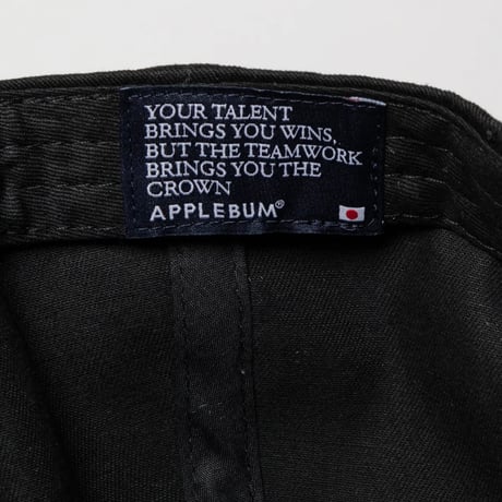 APPLEBUM AB snap back CAP ブラック