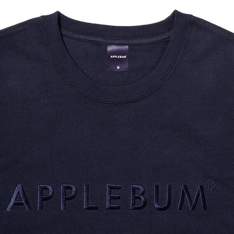 APPLEBUM embroidery logo tee navy