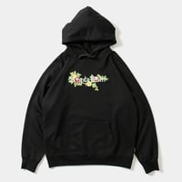 APPLEBUM blossom sweat parka BLACK