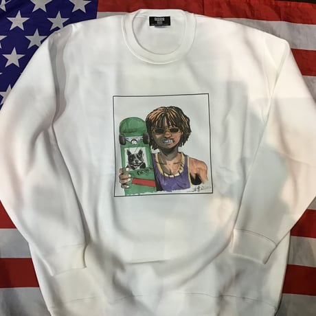 DISCO x JUN INAGAWA  KB crew neck  sweat