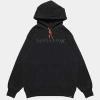 APPLEBUM BLACK LOGO SWEAT PARKA