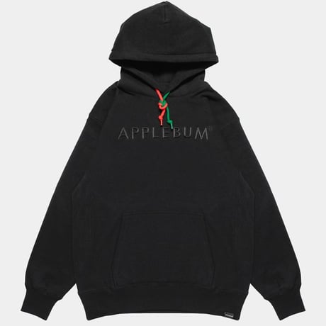 APPLEBUM BLACK LOGO SWEAT PARKA