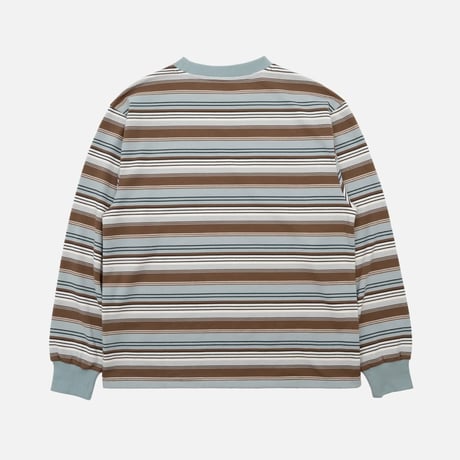 INTERBREED French Terry Striped Tee / Sax (サックス)