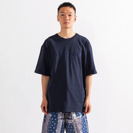 APPLEBUM embroidery logo tee navy