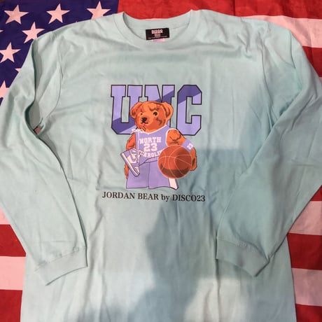 DISCO UNC  BEAR  longsleeve tee