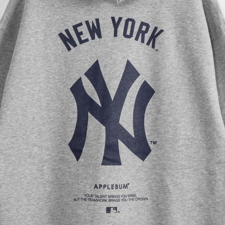 APPLEBUM x MLB NEWYORK Yankees BOY sweat parka グレー