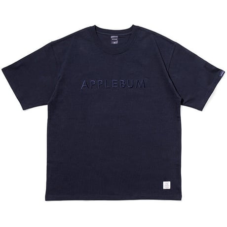 APPLEBUM embroidery logo tee navy