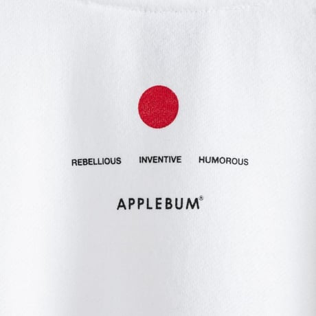 APPLEBUM ごっつアップルバム　crew sweat  WHITE