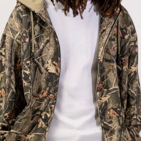 INTERBREED Camouflage Heavy Weight Zip Hoodie(RT)
