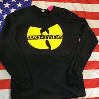 WU-TANG CLAN official logo longsleeve tee BLACK
