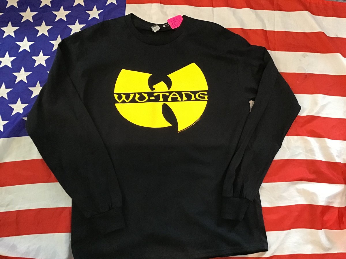 WU-TANG CLAN official logo longsleeve tee BLACK