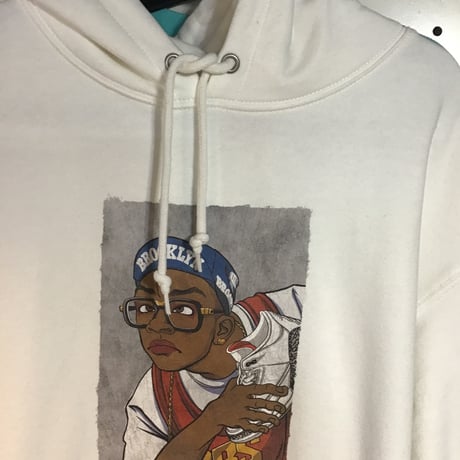 LIMITED APPLEBUMXDISCO  MARS SWEAT PARKA WHITE