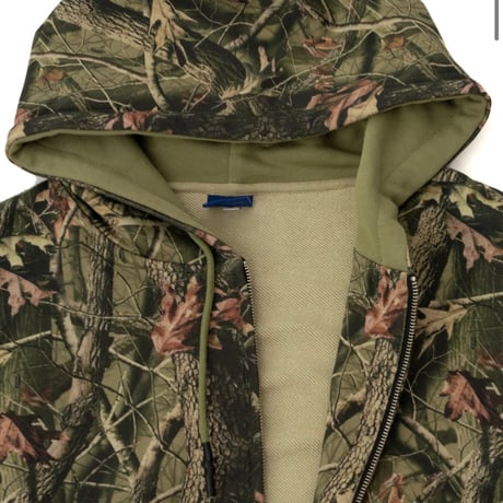 INTERBREED Camouflage Heavy Weight Zip Hoodie(RT)