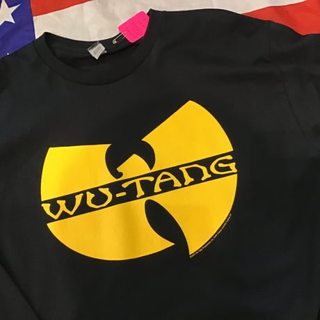 WU-TANG CLAN official logo longsleeve tee BLACK