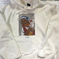 LIMITED APPLEBUMXDISCO  MARS SWEAT PARKA WHITE