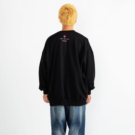 APPLEBUM ごっつアップルバム　crew sweat BLACK