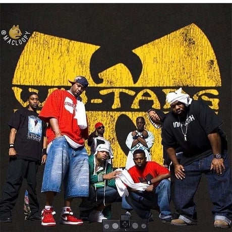 WU TANG CLAN 12oz LOGO HOODIE BLACK