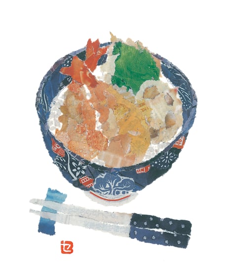 91歳セツの新聞ちぎり絵ポストカードブック