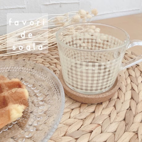【favori de soala】ガラス用 loving check