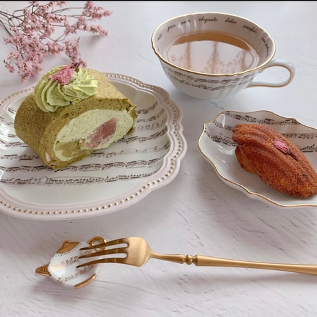 【Dolce転写紙】アンティークミュージック(ブラウン)