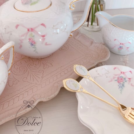 【Dolce転写紙】ドルチェリボン(ローズピンク)