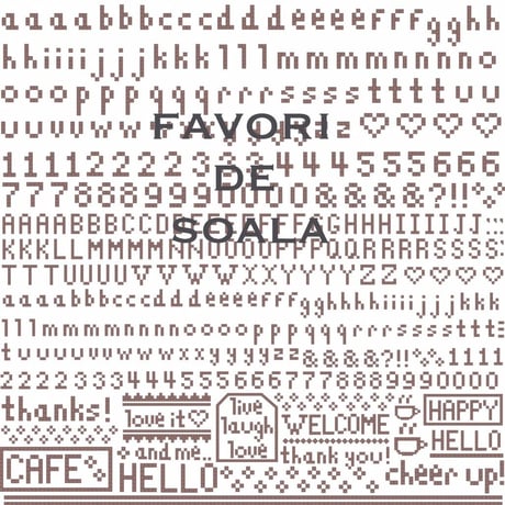 【favori de soala転写紙】alphabet tile