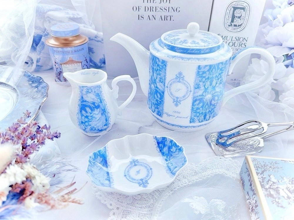 Christina Reefa転写紙】孔雀クラシック(ブルー) | Anela Style