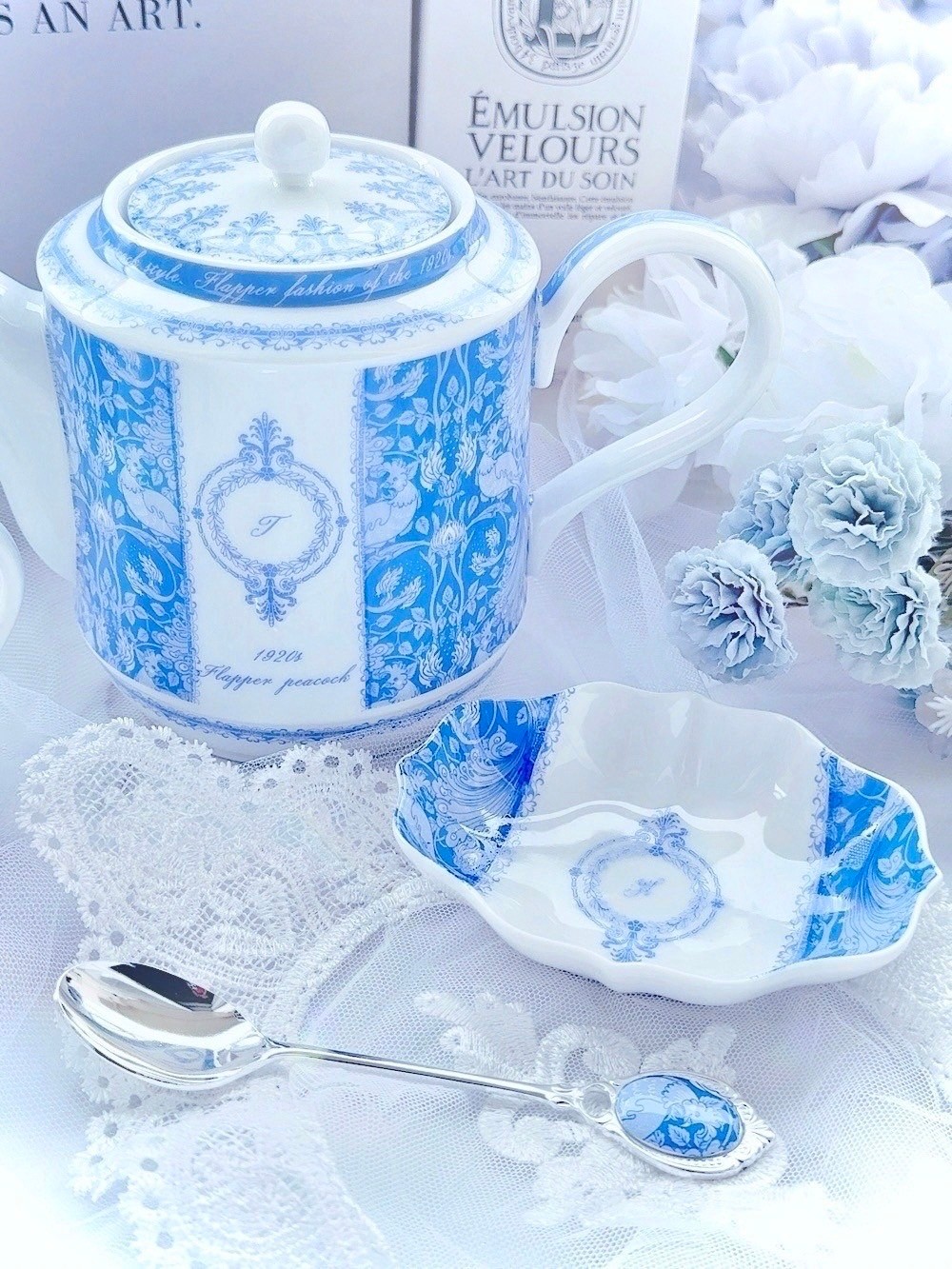 Christina Reefa転写紙】孔雀クラシック(ブルー) | Anela Style