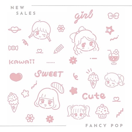 【favori de soala転写紙】fancy pop 2色セット