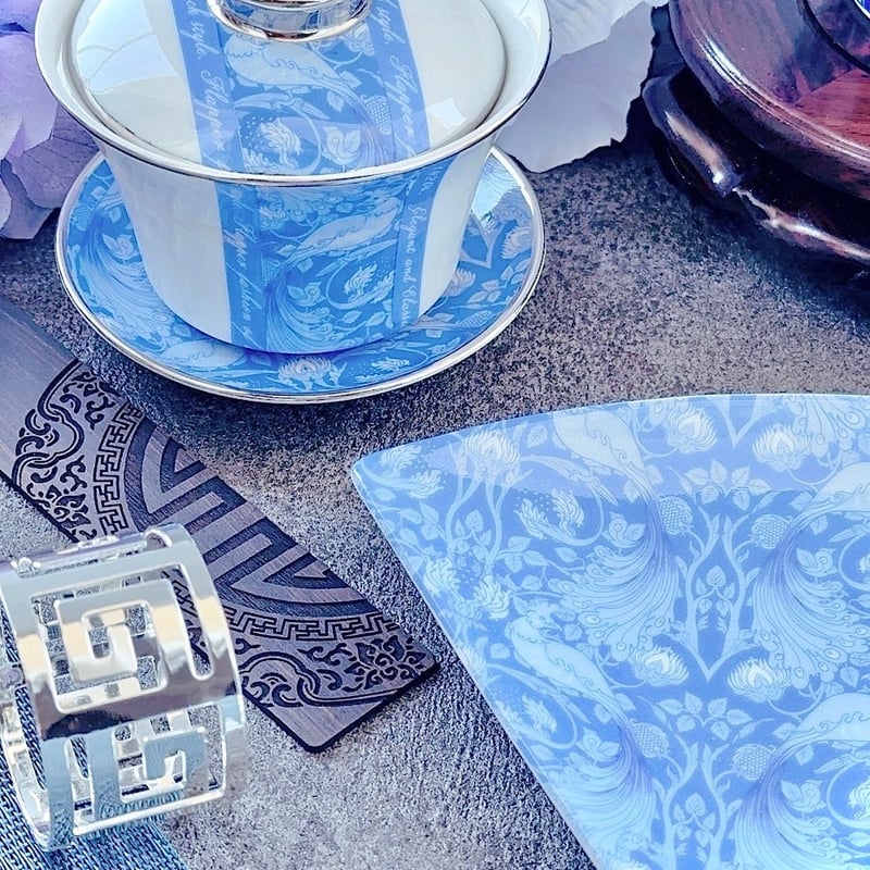 Christina Reefa転写紙】孔雀クラシック(ブルー) | Anela Style