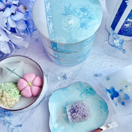 【Christina Reefa転写紙】芍薬の宵(花緑青)