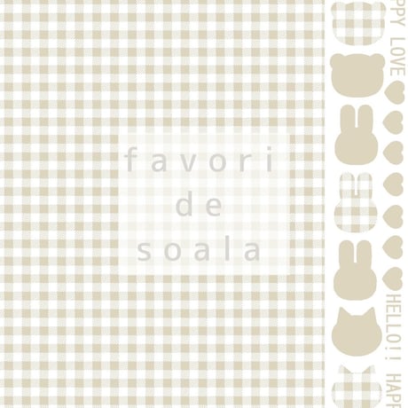 【favori de soala】loving check