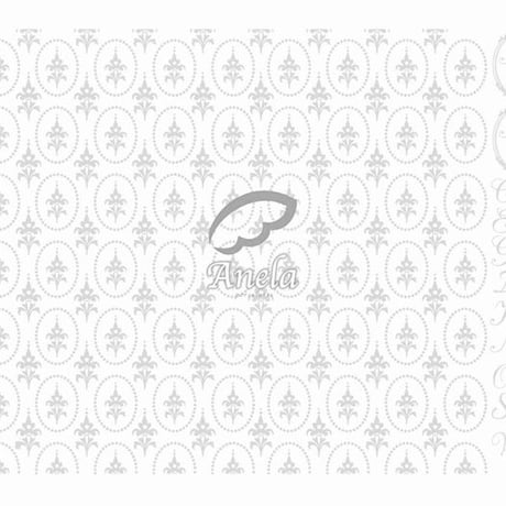 fleur de lis（白地グレー）