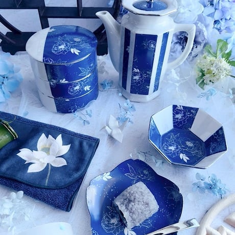 【Christina Reefa転写紙】芍薬の宵(瑠璃紺)