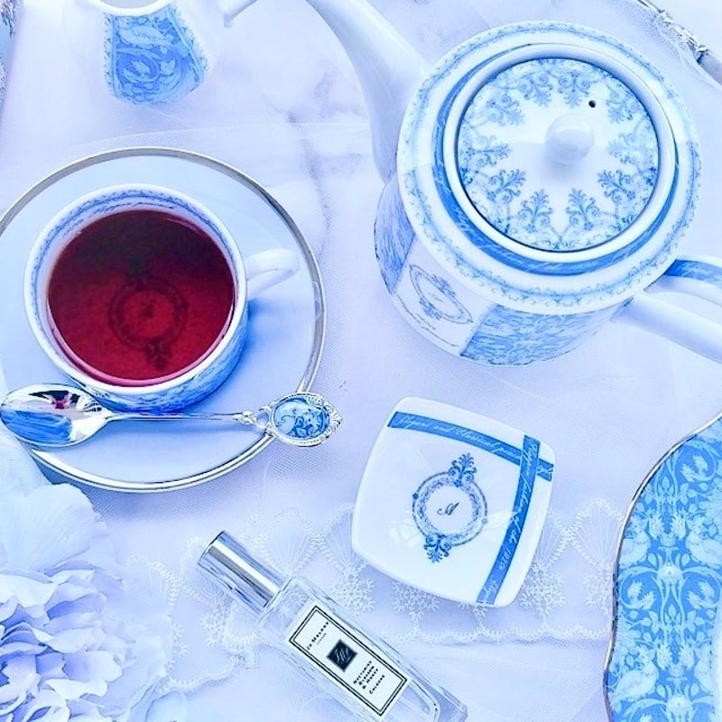 Christina Reefa転写紙】孔雀クラシック(ブルー) | Anela Style