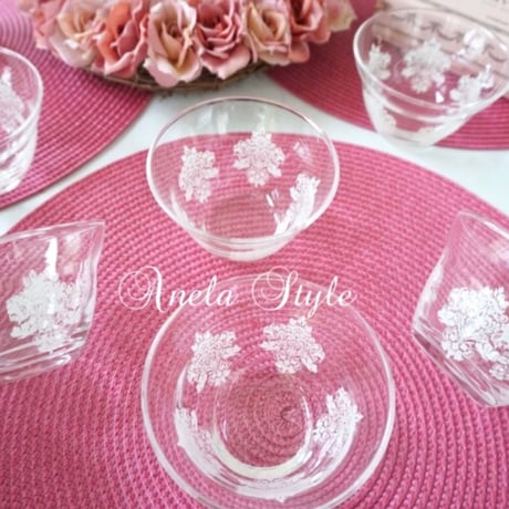 【ガラス用転写紙】SHEER DAMASK