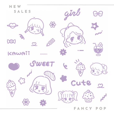 【favori de soala転写紙】fancy pop