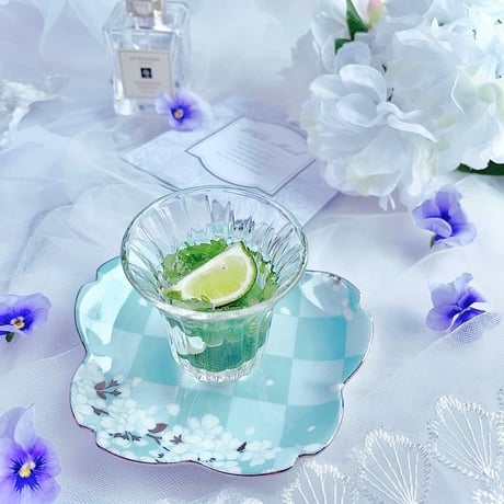 【Christina Reefa転写紙】櫻の宴 (花緑青)