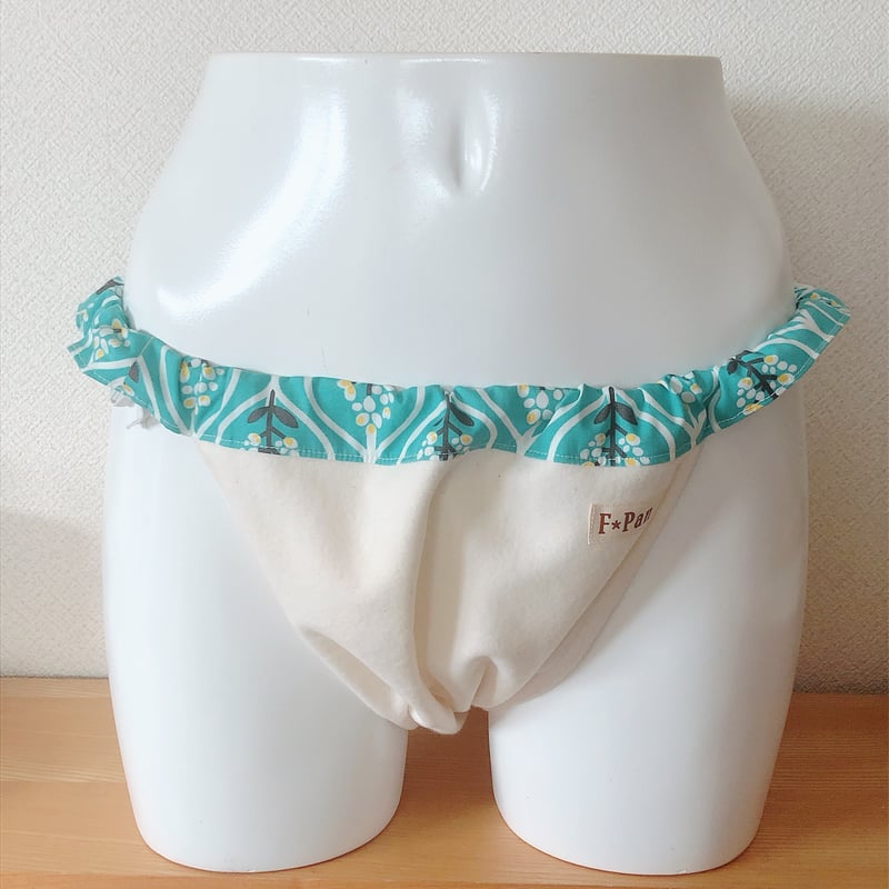 生理時もOK！】ふんどしパンツF☆Pan Sサイズ ネル×グリーン