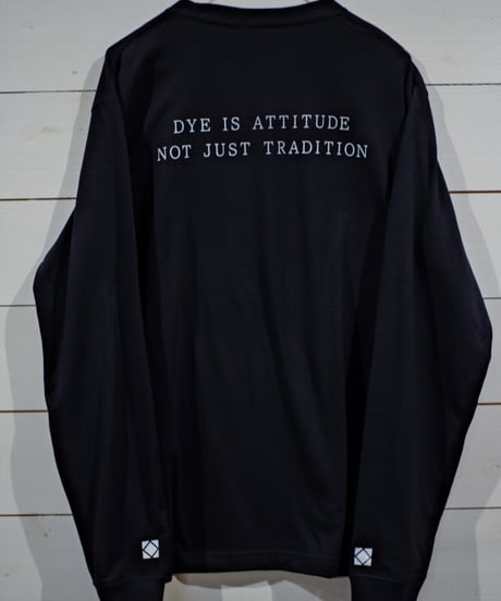 Dye is Attitude long sleeve T / beach sand printing