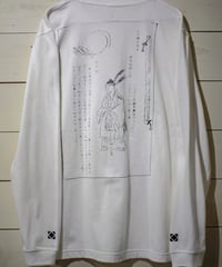南島雑話 ノロ long sleeve T  / te-chigi charcoal printing / 数量限定先着ステッカー付き