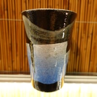 フリーカップ　銀彩（青）