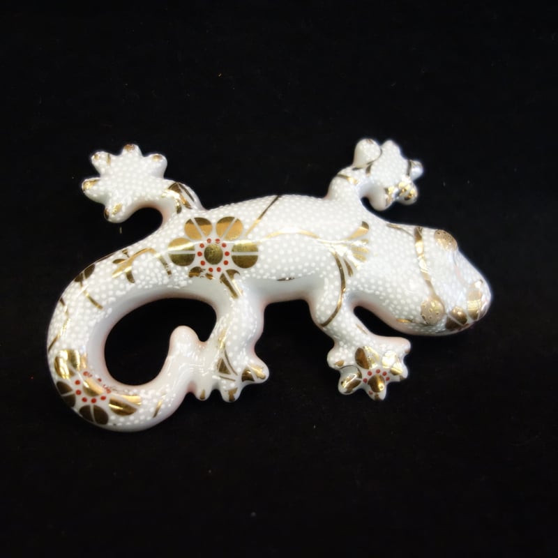縁起飾りヤモリ白粒 | 金澤・東山 九谷焼「宮」goo