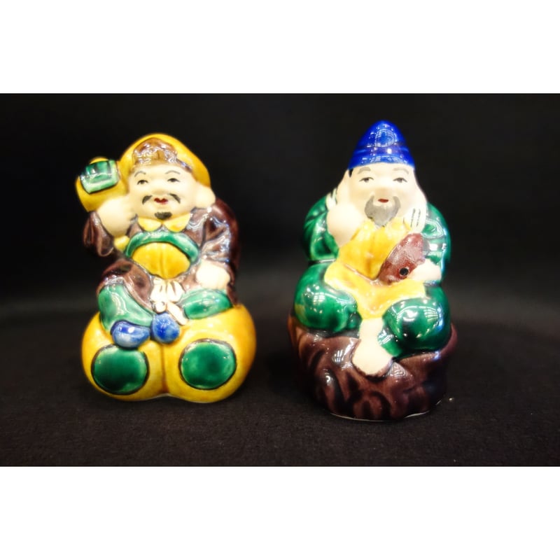 恵比寿＆大黒 3号 交趾 糠川孝之作 | 金澤・東山 九谷焼「宮」goo